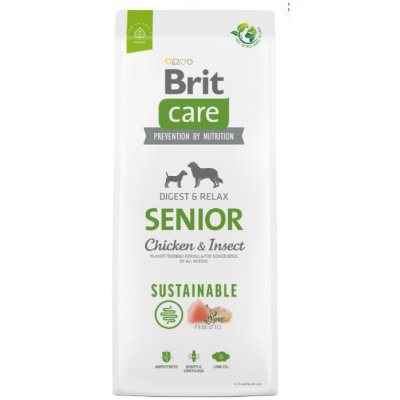 Brit Care 1kg Senior Sustainable Chicken & Insect dog