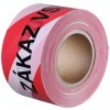 Výstražná páska a řetěz Den Braven bariérová páska zákaz vstupu 70 mm x 500 m červeno-bílá