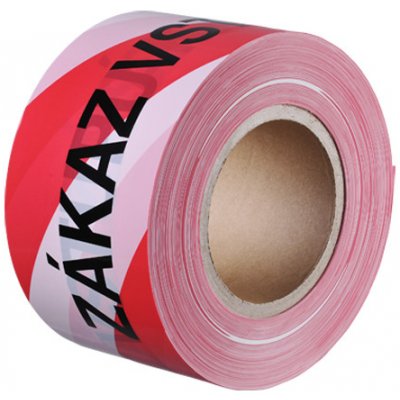 Den Braven bariérová páska zákaz vstupu 70 mm x 500 m červeno-bílá – Zboží Mobilmania
