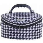 Inter Vion 415061 Střední cestovní kosmetický kufřík houndstooth 26x17x17 cm černá – Zboží Dáma