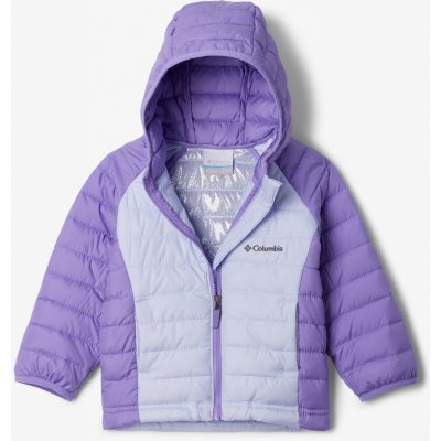 Columbia Powder Lite II Hooded Jacket snowdrift/paisley purple – Zboží Dáma