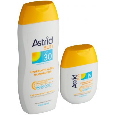 Astrid Sun mléko na opalování SPF30 200 ml + Astrid Sun mléko na opalování SPF15 100 ml dárková sada – Zboží Mobilmania