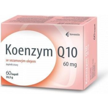 Noventis koenzym Q10 60 mg se sezamovým olejem 60 kapslí