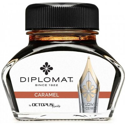 Diplomat Octopus Caramel lahvičkový inkoust hnědý – Hledejceny.cz