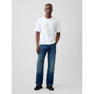 GAP džíny 90s Loose Organic Unisex Tmavě modrá – Sleviste.cz