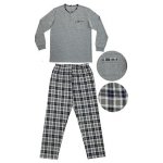 Wolf S2476A pánské pyžamo dlouhé šedé – Zboží Dáma