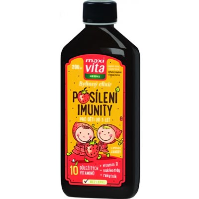Maxi Vita Herbal Bylinný elixír Posílení imunity pro děti 200 ml – Hledejceny.cz