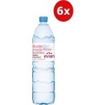 Evian přírodní minerální voda 6 x 1,5 l – Zboží Mobilmania