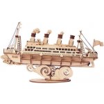 Robotime dřevěné 3D puzzle Vojenská plachetnice TG305 118 ks – Zboží Dáma