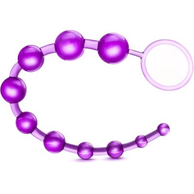 Blush B Yours Basic Beads anální korále purple 32 cm