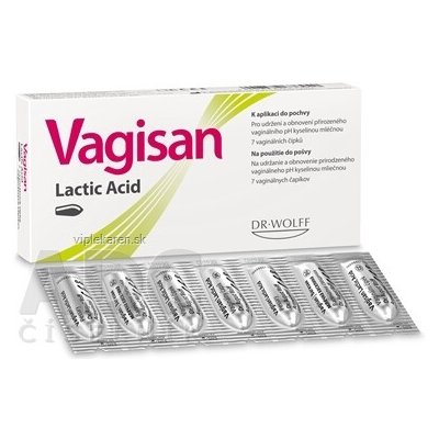 Vagisan Lactic Acid vaginální čípky s kyselinou mléčnou 1 x 7 ks – Zboží Dáma