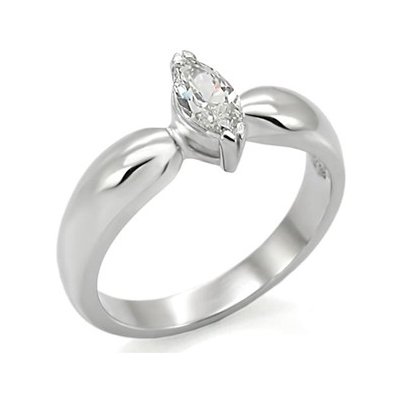 Šperky4U ocelový prsten se zirkonem OPR1530