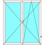 Ekosun Balkónové dveře 150x200 Dvoukřídlé bez sloupku (štulp) 6 Bílá - Bílá – Zboží Mobilmania