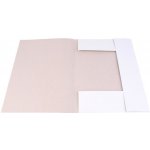 VICTORIA Desky s chlopněmi, bílé, karton, A4 – Zboží Živě