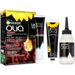 Garnier Olia Red Lacquers olejová permanentní barva na vlasy s vysokým leskem 5.52 Velvety Merlot 60 g – Zboží Dáma