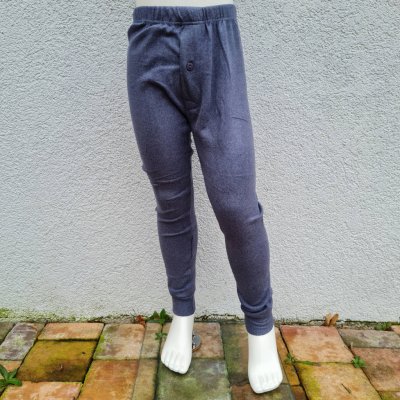 Mamaobchod Chlapecké spodní hřejivé kalhoty / pyžamo P0634 tmavě šedé