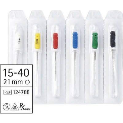 smartdent Hedstroemfeilen 21mm ISO 015-040 6ks – Hledejceny.cz
