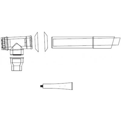 Almeva univerzální sestava fasádního odkouření 80/125 mm - 6 m PPH-PPH – Zboží Mobilmania