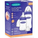 Lansinoh Startovací set kojeneckých lahví 1 ks 160 ml + 1 ks 240 ml + dudlíky NaturalWave 3 ks S + M + F – Sleviste.cz