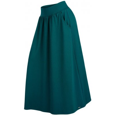 Litex dámská dlouhá sukně 7E031 tmavě zelená – Zboží Dáma