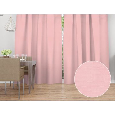 Biante Dekorační závěs - Paris TF-125 Pudrově růžový 150x190 cm – Hledejceny.cz