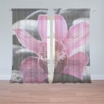 Sablio Záclony Růžová orchidea: 2ks 150x250cm – Hledejceny.cz