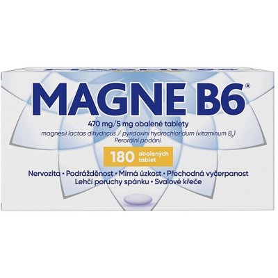 MAGNE B6 470MG/5MG TBL OBD 180 – Zboží Dáma
