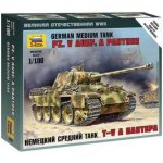 Zvezda Wargames WWII tank 6196 Pz.V Ausf. A Panther 1:100 – Hledejceny.cz
