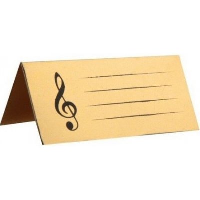 Santex Jmenovky - Music, zlaté 10 ks – Zboží Dáma