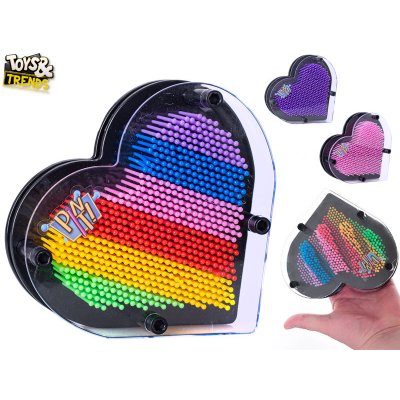 Toys&Trends Pin it! ve tvaru srdce 15cm 3D otisky 3barvy – Zbozi.Blesk.cz