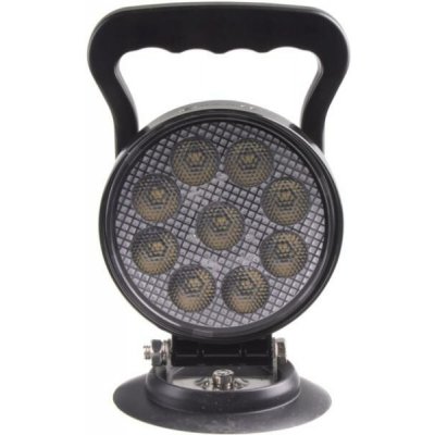 LED světlo kulaté, bílé, 9x3W, o114mm, magnet, ECE R10 – Hledejceny.cz
