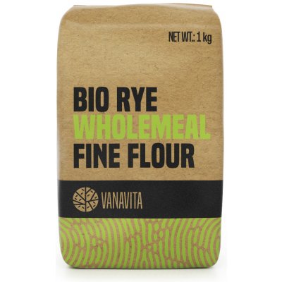VanaVita BIO Žitná mouka celozrnná hladká 1 kg – Zbozi.Blesk.cz