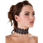 Obojek krajkový Cottelli Collection RHINESTONE CHOKER black – Zboží Dáma