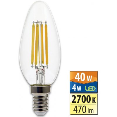 McLED LED žárovka 6,5W 470lm 2700K 360° E27 – Zboží Mobilmania
