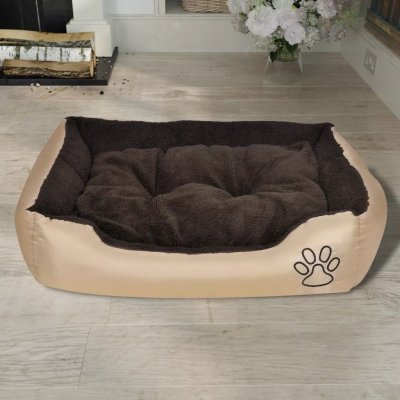 zahrada-XL Teplý pelíšek pro psy s polstrovaným polštářem – Zboží Mobilmania