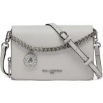 Karl Lagerfeld dámská kožená kabelka crossbody LOURDES šedá – Hledejceny.cz