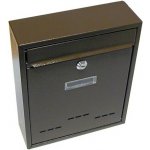 poštovní schránka RADIM malá hnědá 260x310x90 – Sleviste.cz