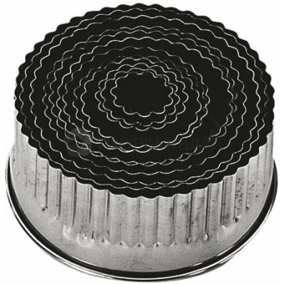 Nerezová vlnková vykrajovátka set 12 kusů průměry 35 - 90 mm stříbrná 3620400 – Hledejceny.cz