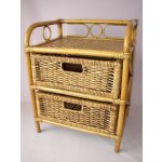 Ratanová komoda 2 zásuvky brown wash – Zboží Dáma