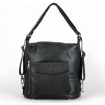 Trendy dámský kožený kabelko-batoh Dakotta černý – Sleviste.cz