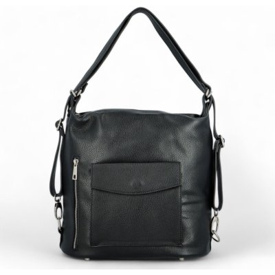 Trendy dámský kožený kabelko-batoh Dakotta černý – Sleviste.cz