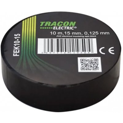 Tracon Electric Páska izolačn 10 m x 15 mm černá
