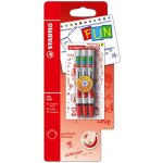 Stabilo Náplň do kuličkového pera STABILO FUN 0,5mm / 3ks červená 455934 – Zboží Živě