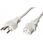 Value Kabel síťový Švýcarsko, SEV1011 (typ J) - IEC320 C13, 1,8m, bílý - 19.99.1223 – Hledejceny.cz