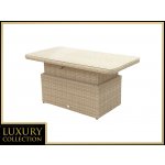 DEOKORK Ratanový stůl výsuvný jídelní/odkládací 150 x 80 cm MALIBU (cappuccino) – Hledejceny.cz