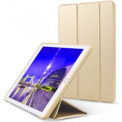 SES 2v1 Smart flip cover + zadní silikonový ochranný obal pro Apple iPad Air 10.5" 2019 3.generace zlatý 6020 – Zboží Mobilmania