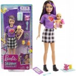 Barbie Panenky Chůva Skipolly Pocketer + miminko a doplňky – Zboží Dáma