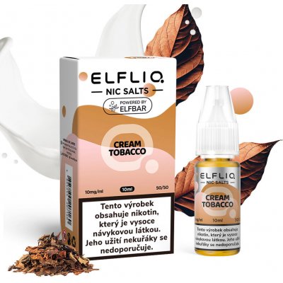 ELF LIQ Cream Tobacco 10 ml 10 mg – Zboží Dáma