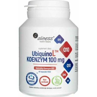 Aliness UbiquinoL přírodní koenzym Q10 60 veg. kapslí – Hledejceny.cz