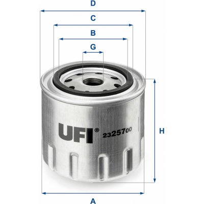 UFI Olejový filtr 23.257.00